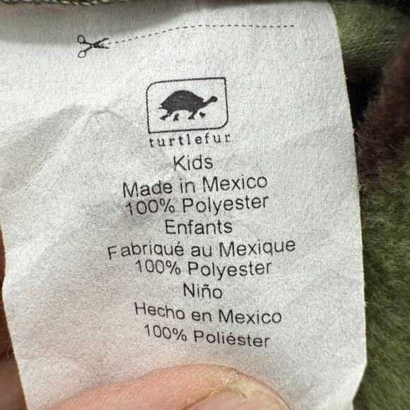 NWT Turtle Fur Kids Playful Prints Fleece Neck Warmer OS Green Camo Single Layer - Picture 4 of 6